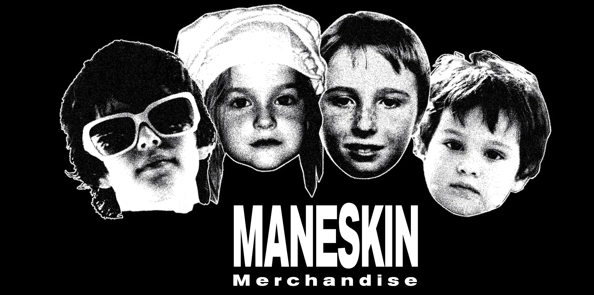 Image of the Måneskin group when children